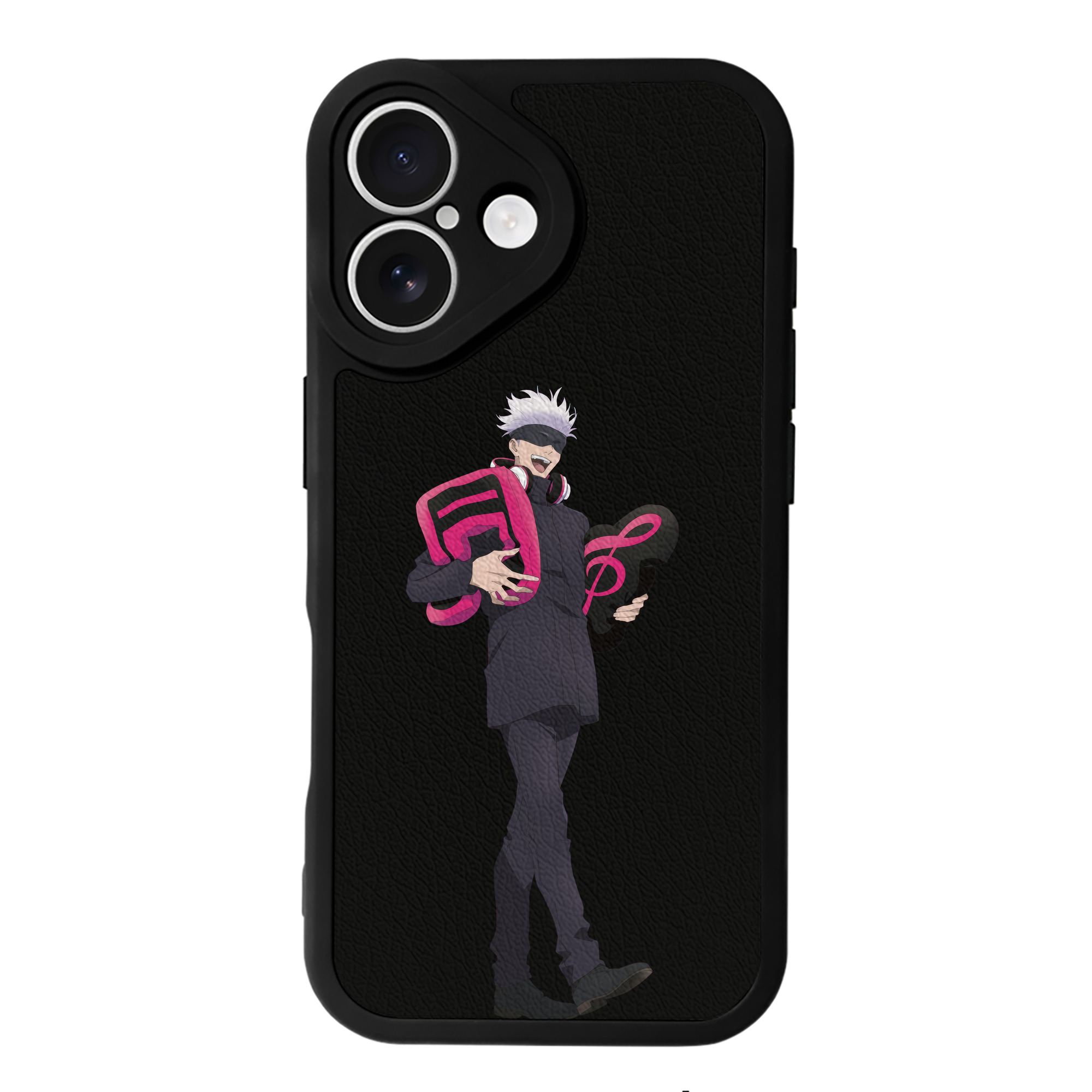 （画像用） 呪術廻戦 Jujutsu Kaisen 【iPhone 16シリーズ対応】シリコンスマホケース（レザー調） 材質：シリコン